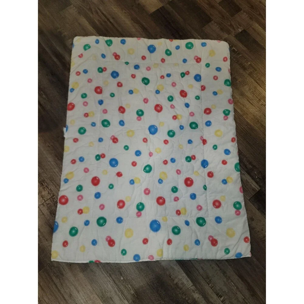 Vintage Disney Mickey Minnie Pluto Baby Crib Comforter 1980s